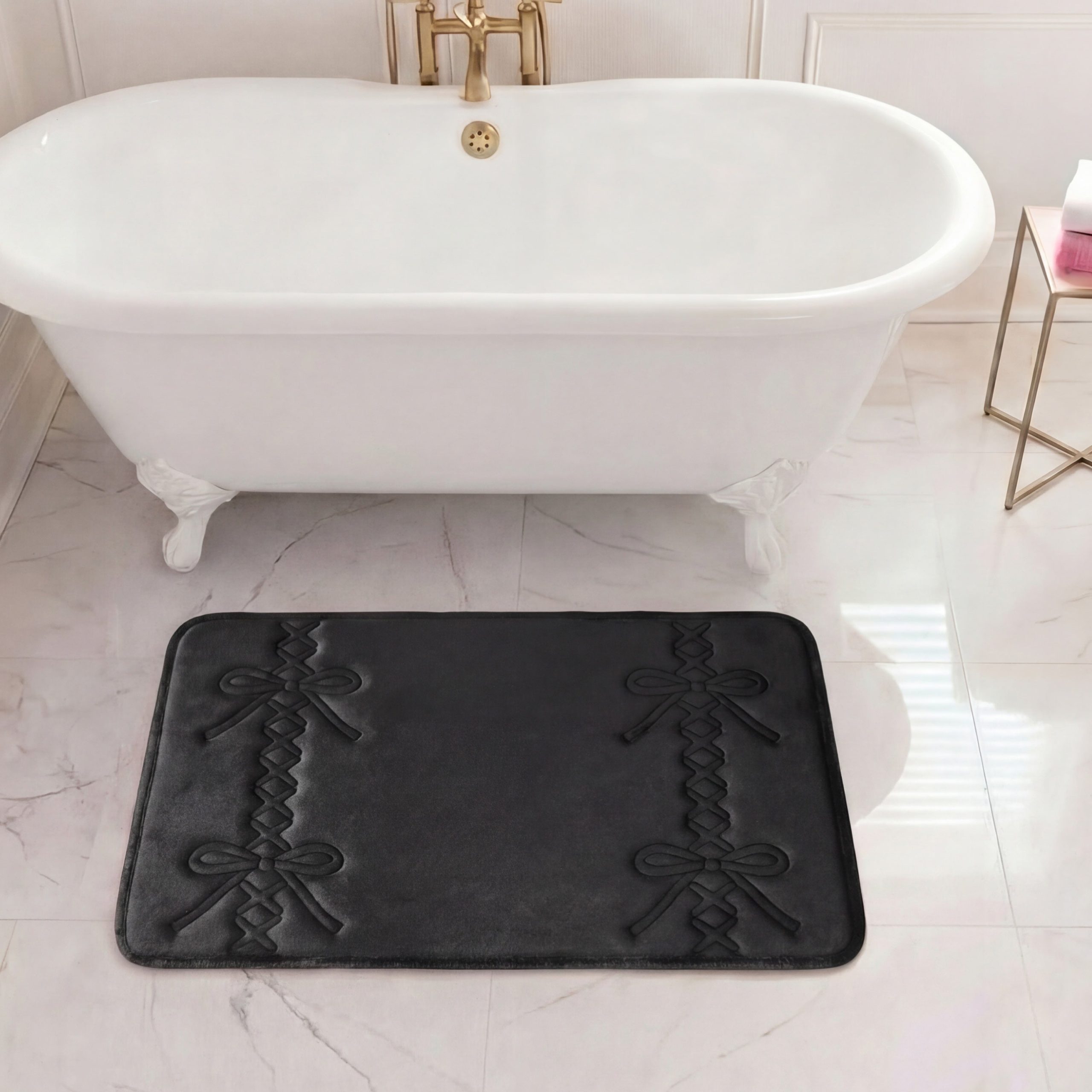 Quilted Memory Foam Bath Mat. 20 x 32