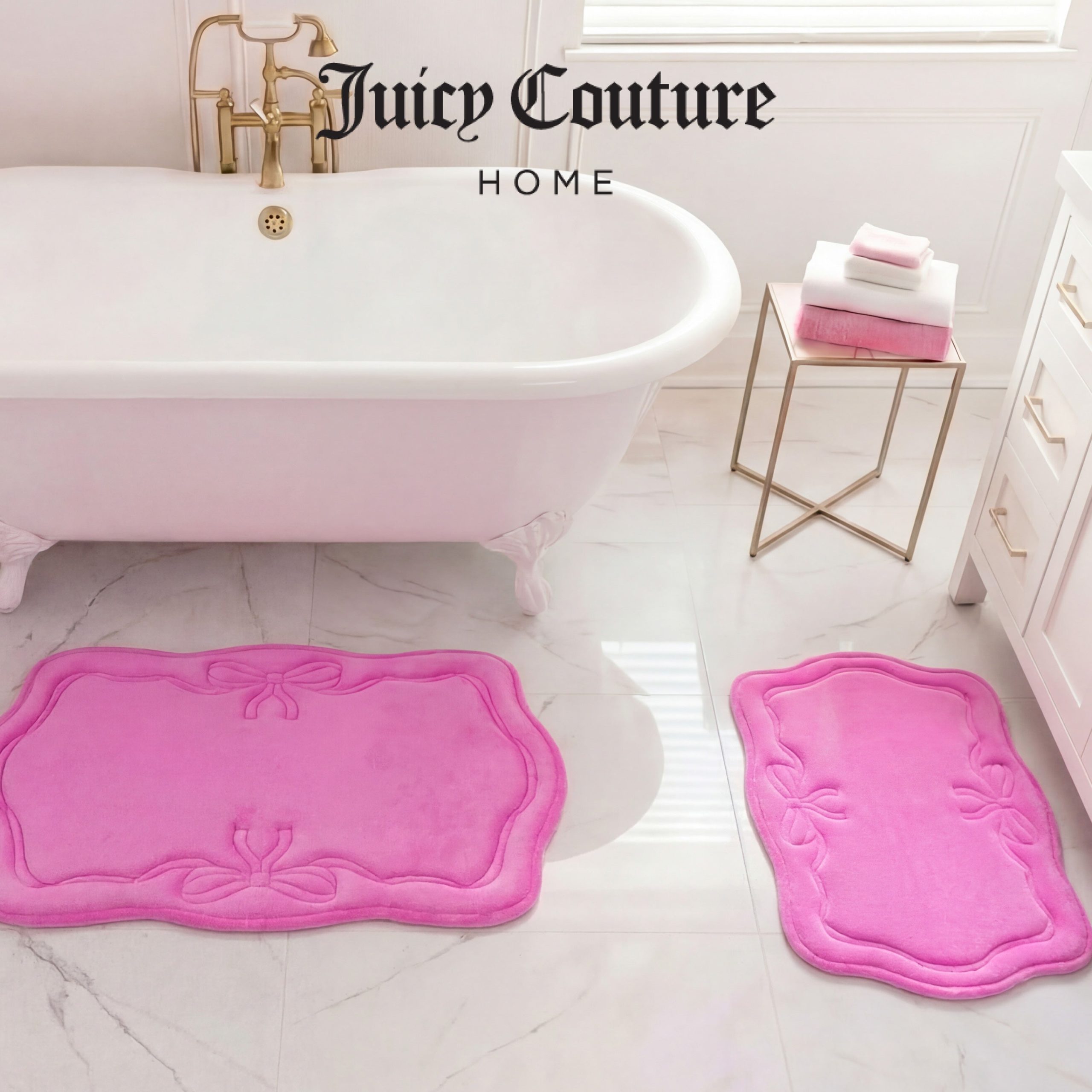 Quilted Memory Foam Bath Mat 2-Piece Set - Image 3