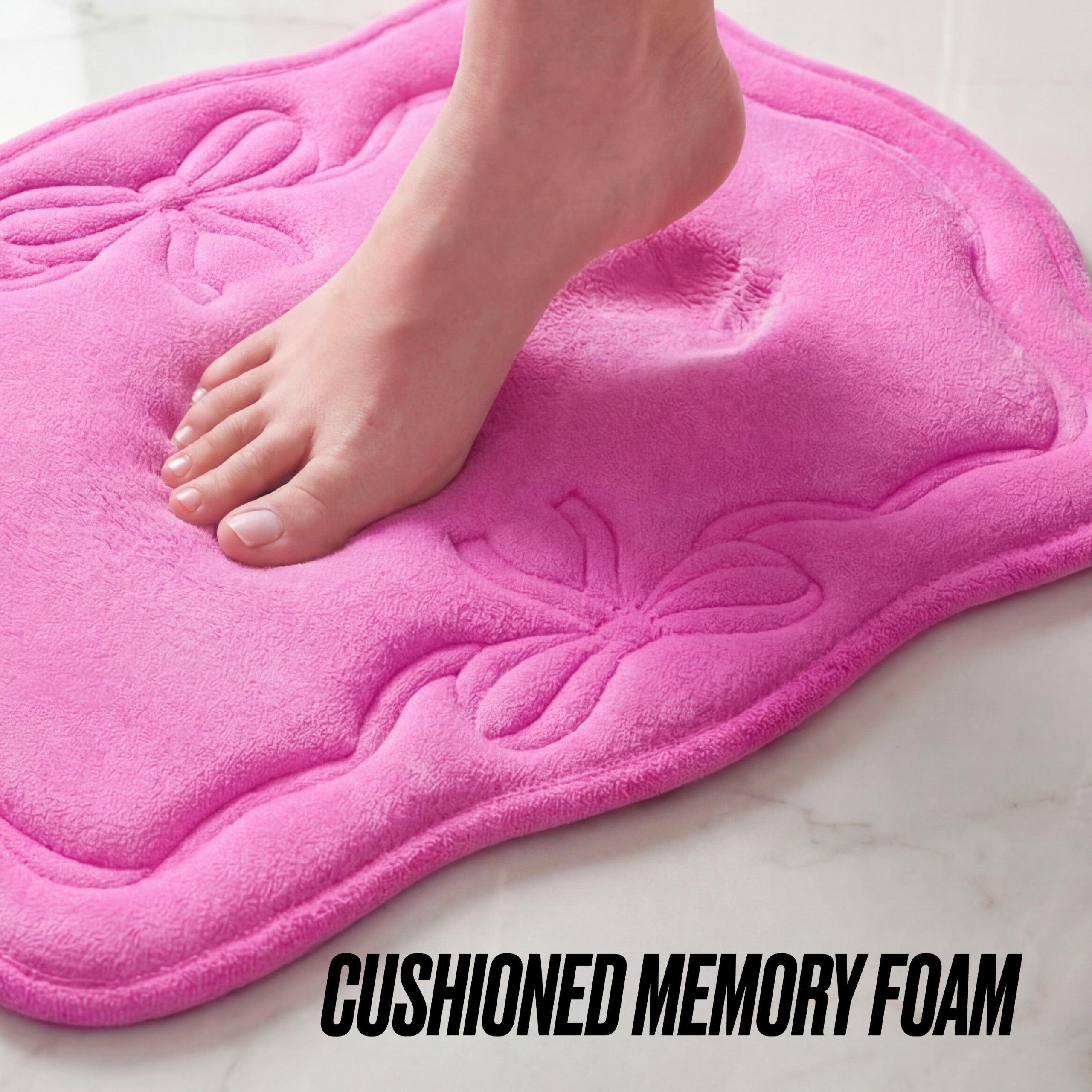 Quilted Memory Foam Bath Mat 2-Piece Set - Image 7