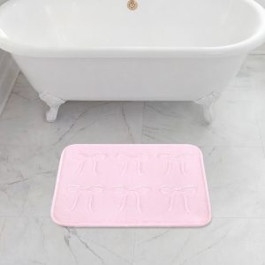 Quilted Memory Foam Bath Mat. 17 x 24