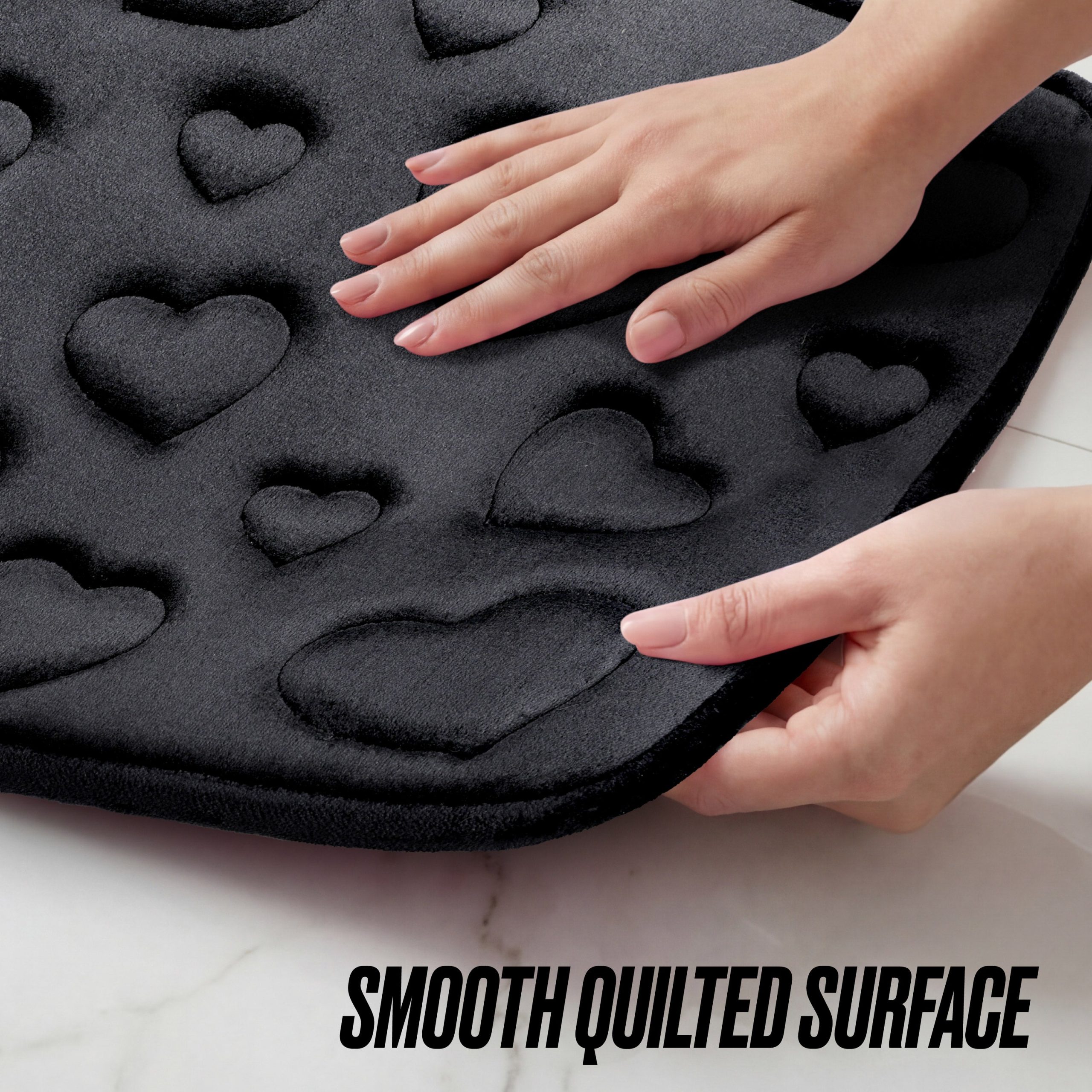 Quilted Memory Foam Bath Mat 2-Piece Set - Image 6