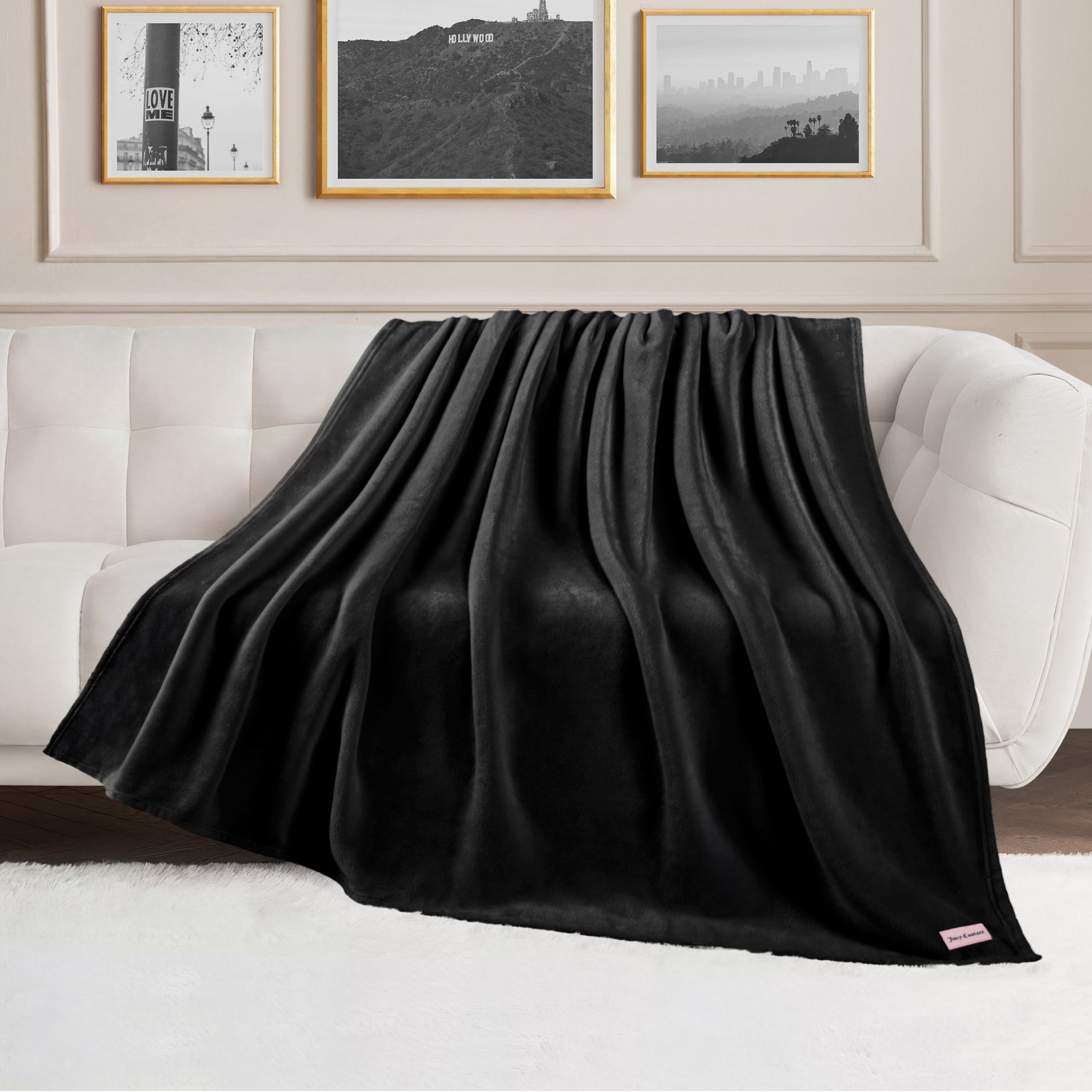 Plush Oversized Throw Blanket. 60 x 70