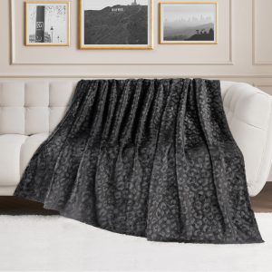 Embossed Plush Oversized Throw Blanket