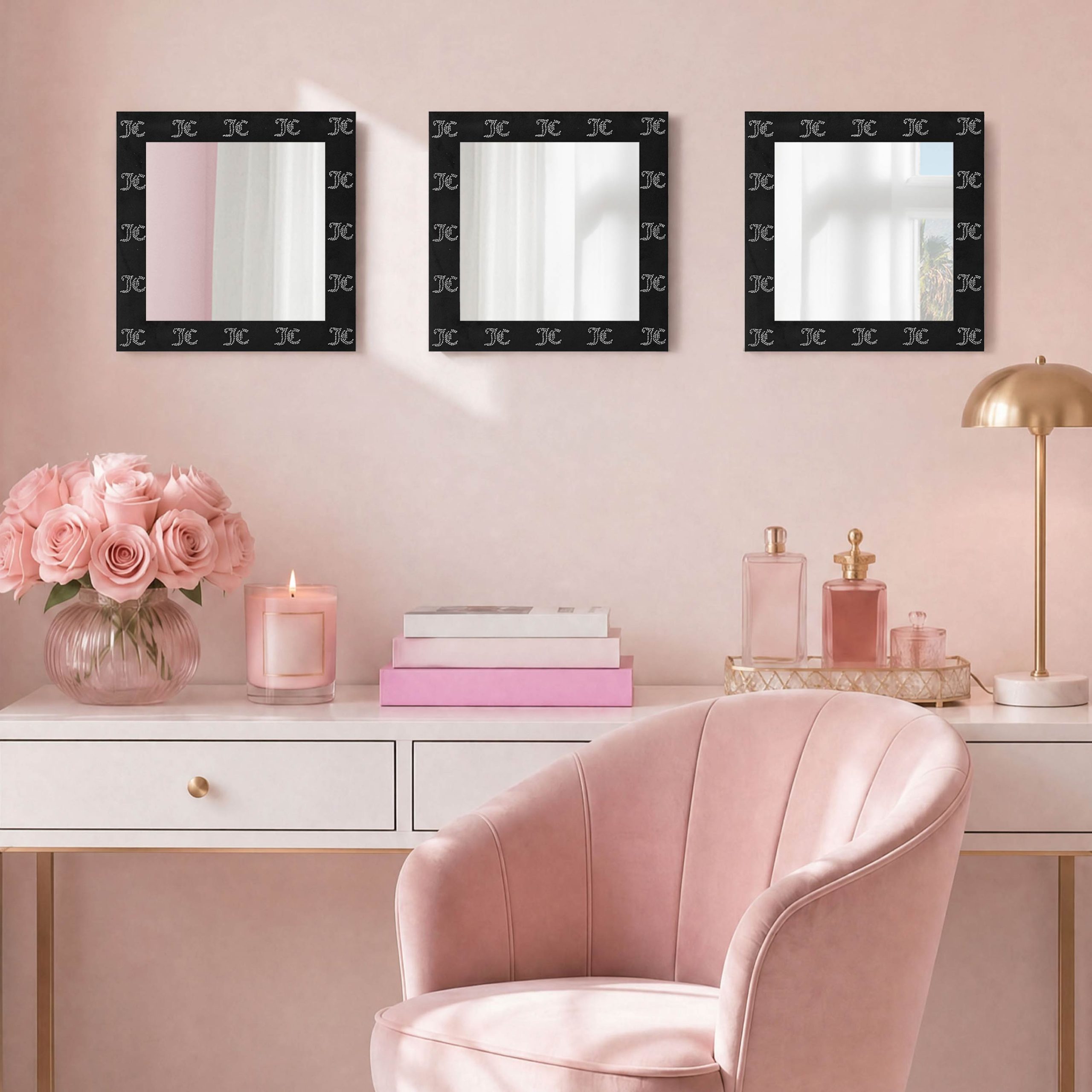Wall Mirror 3-Piece Set