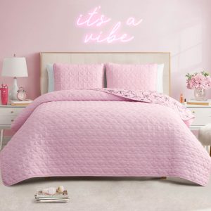 Luxe Bow Reversible Quilt Set