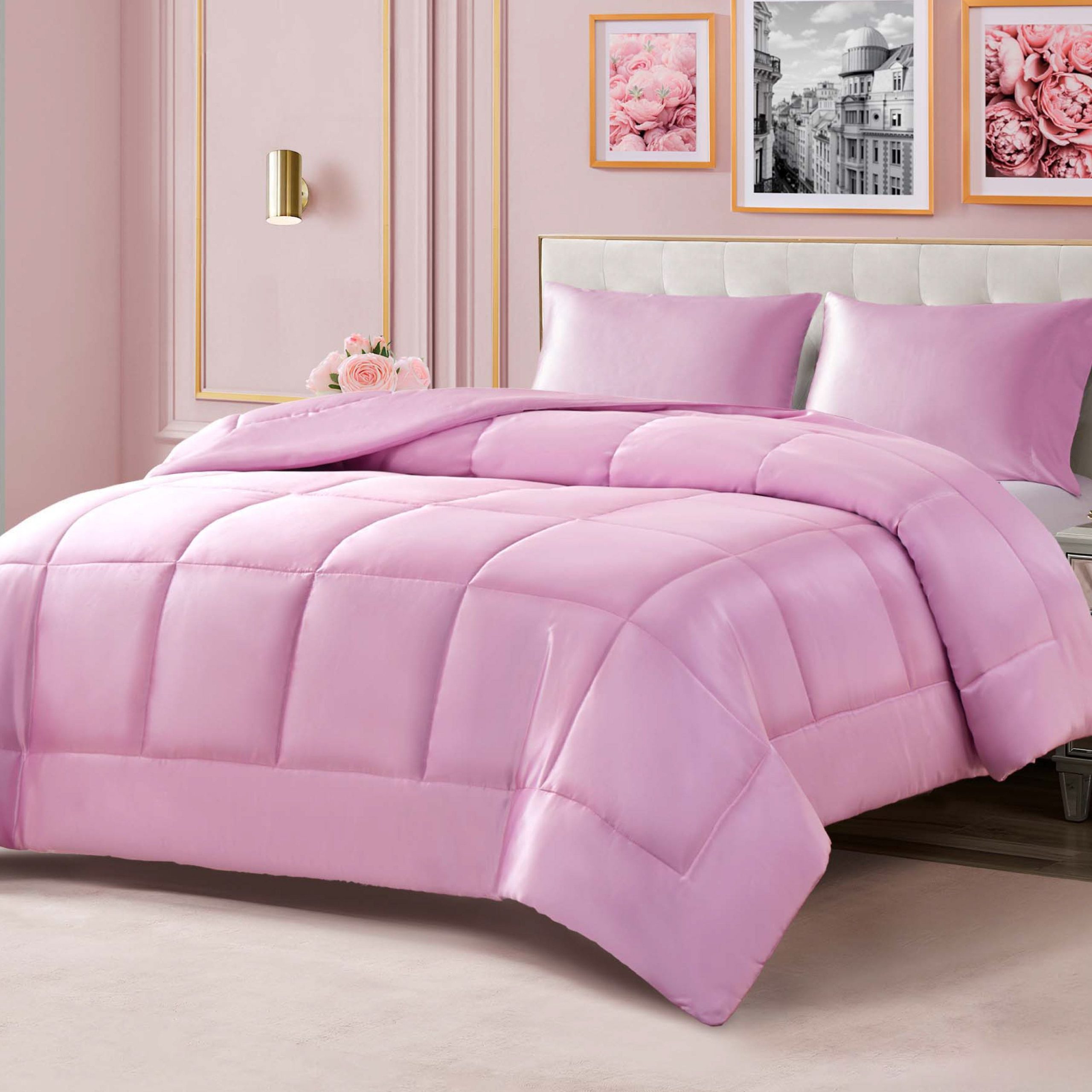 Solid Satin Down Alternative Comforter - Image 2