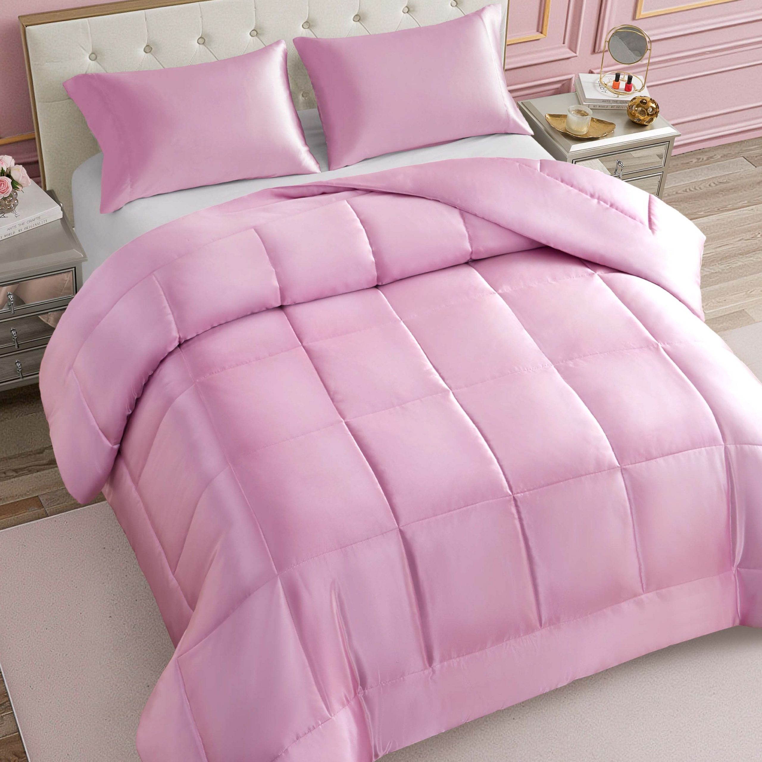Solid Satin Down Alternative Comforter - Image 3