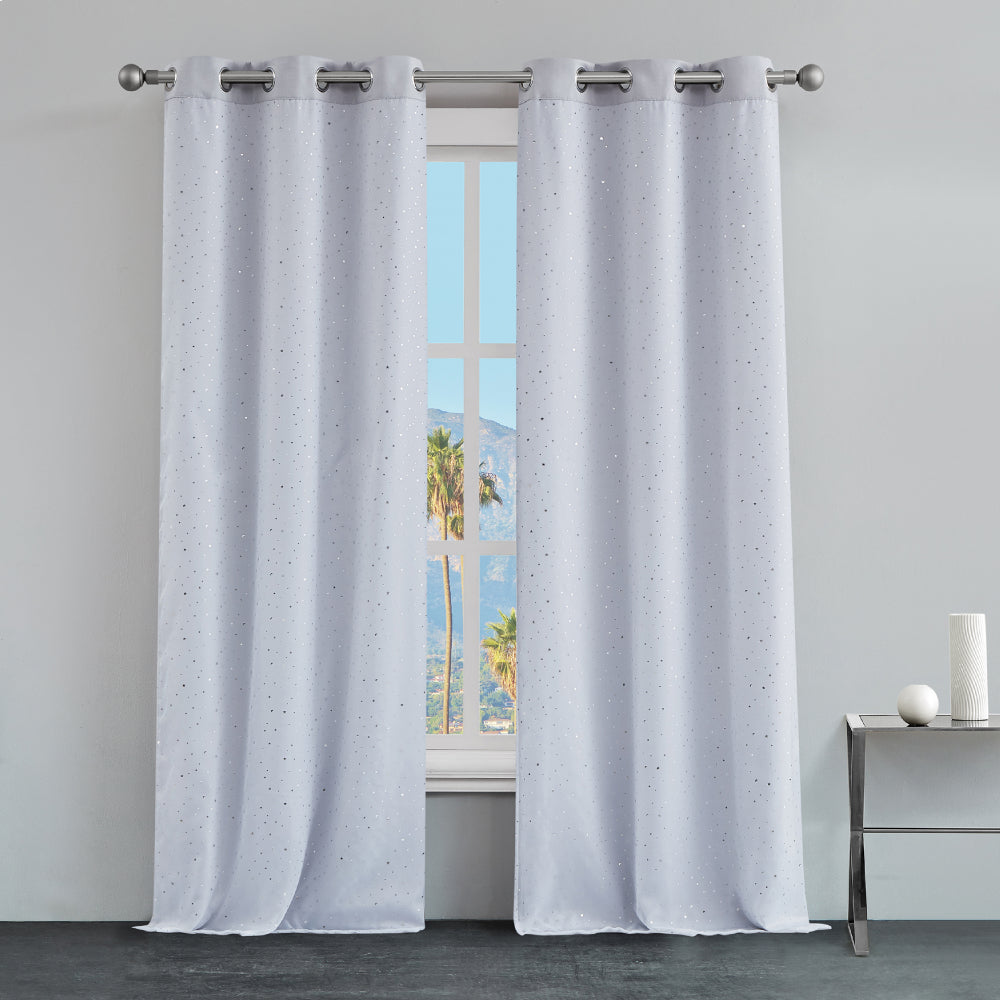 Melody Embellished Double Layer Curtains - Image 2