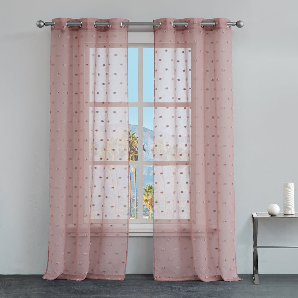 Evelyn Polka Dot Sheer Curtains - Image 2