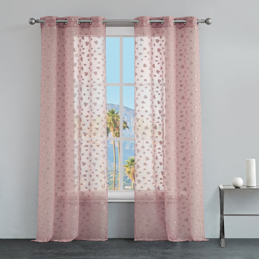 Ethel Embellished Sheer Curtains - Image 2