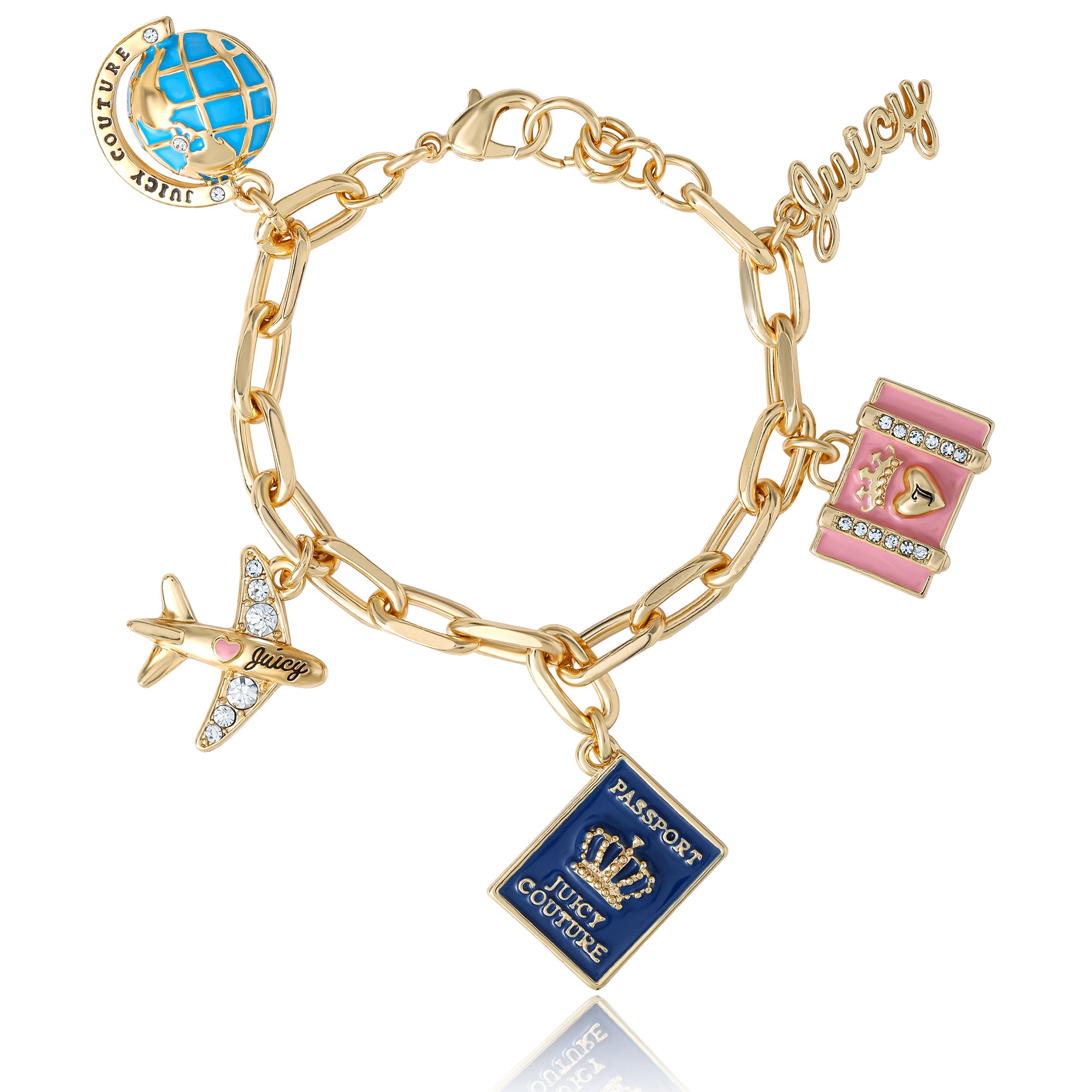 Travel Icons Charm Bracelet