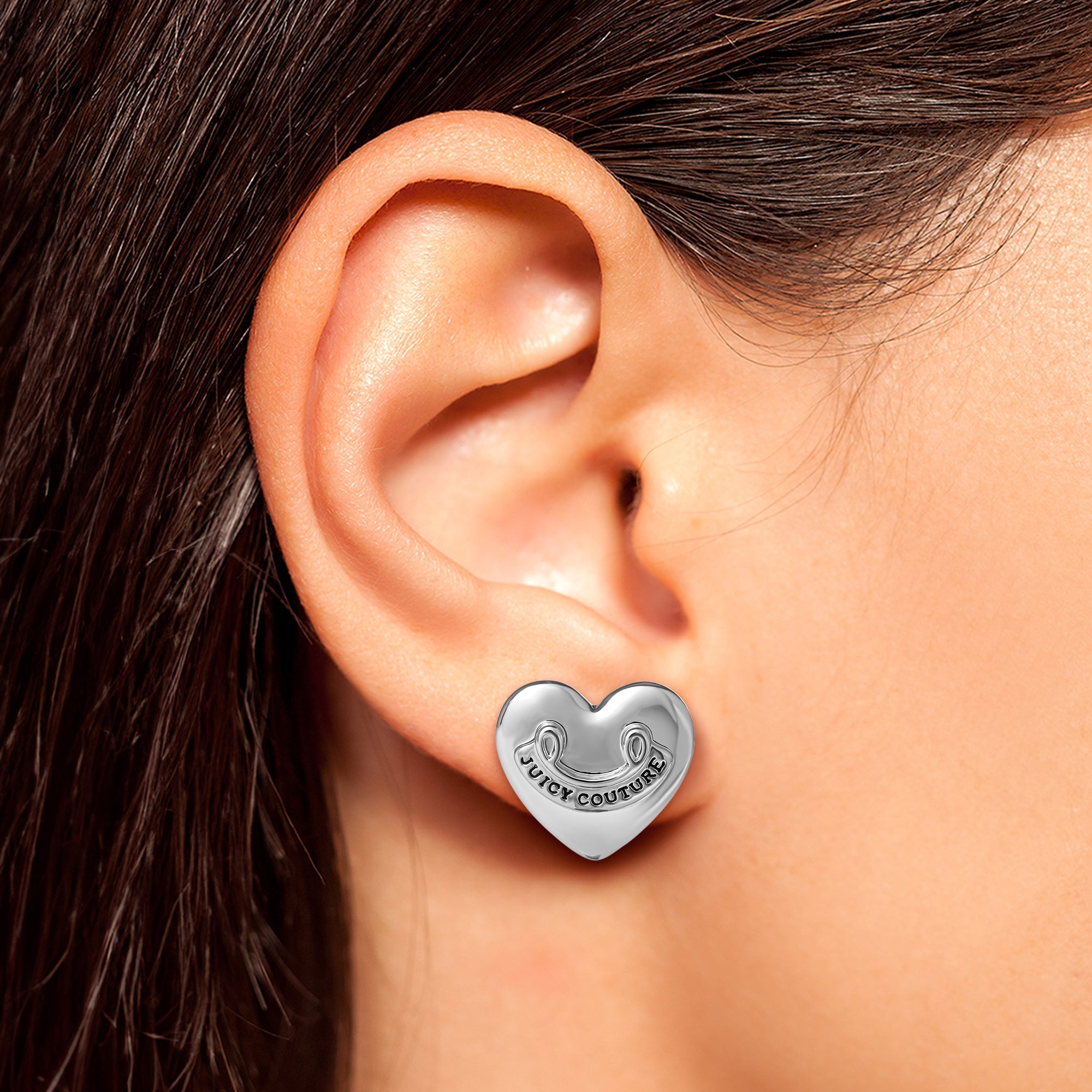 Heart Stud Earrings - Image 2